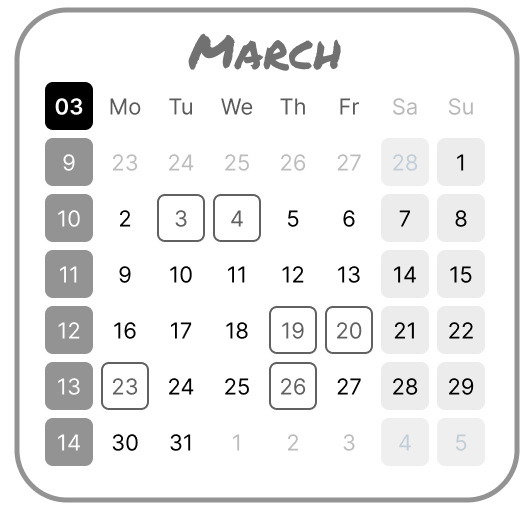 March